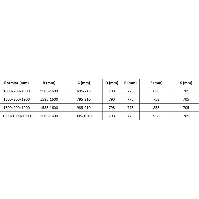 Dusjhjørne med Skyvedør 160x100 Cm Grafitt Krom