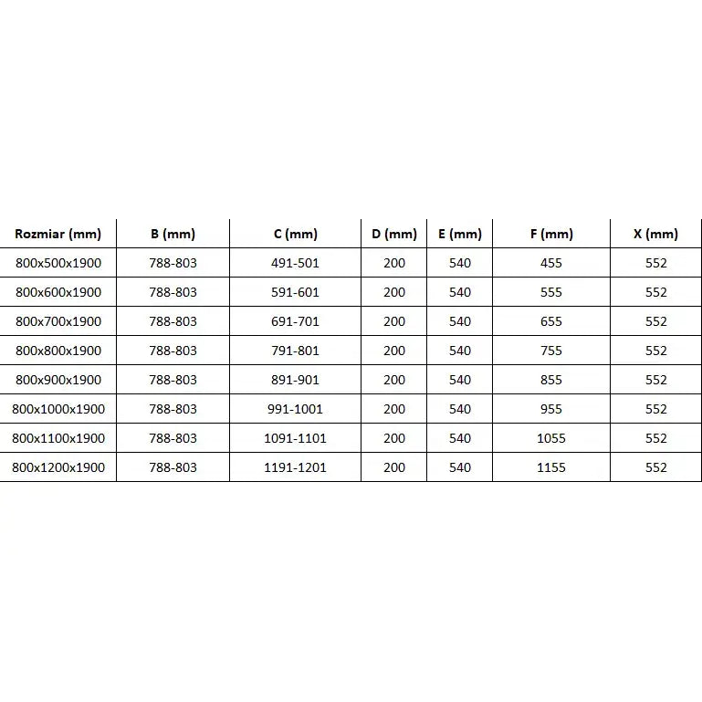 Dusjhjørne med Svingdør 80x110 Cm Krom