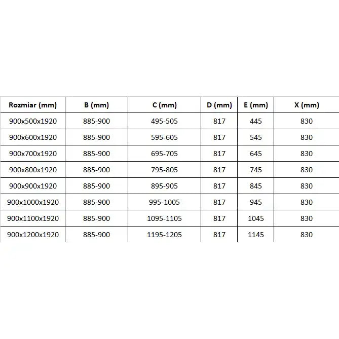 Dusjhjørne med Svingdør 90x70 Cm Svart