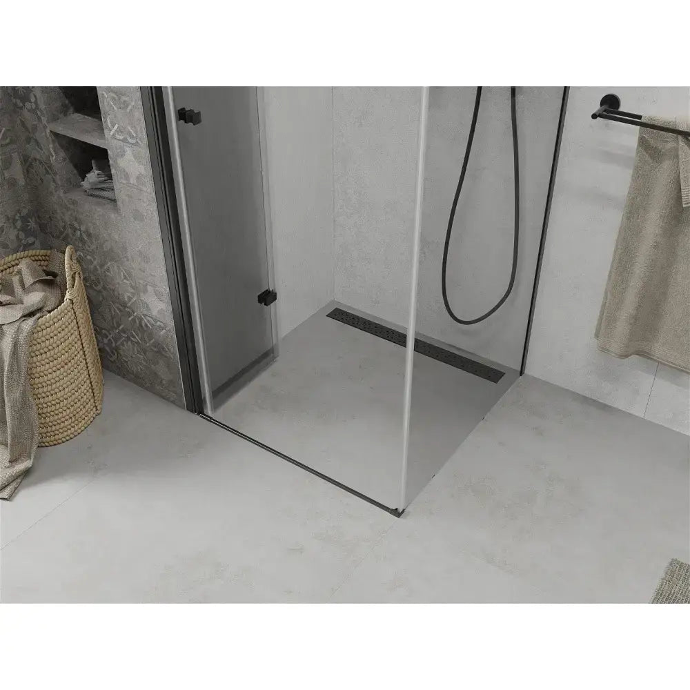 Dusjhjørne Sammenleggbar 120x120 Cm Svart