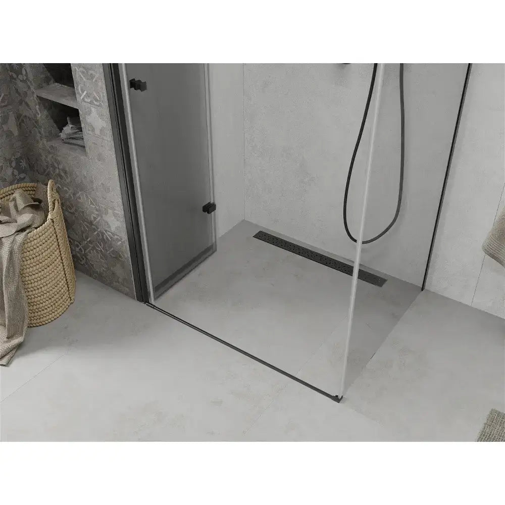 Dusjhjørne Sammenleggbar 120x80 Cm Svart