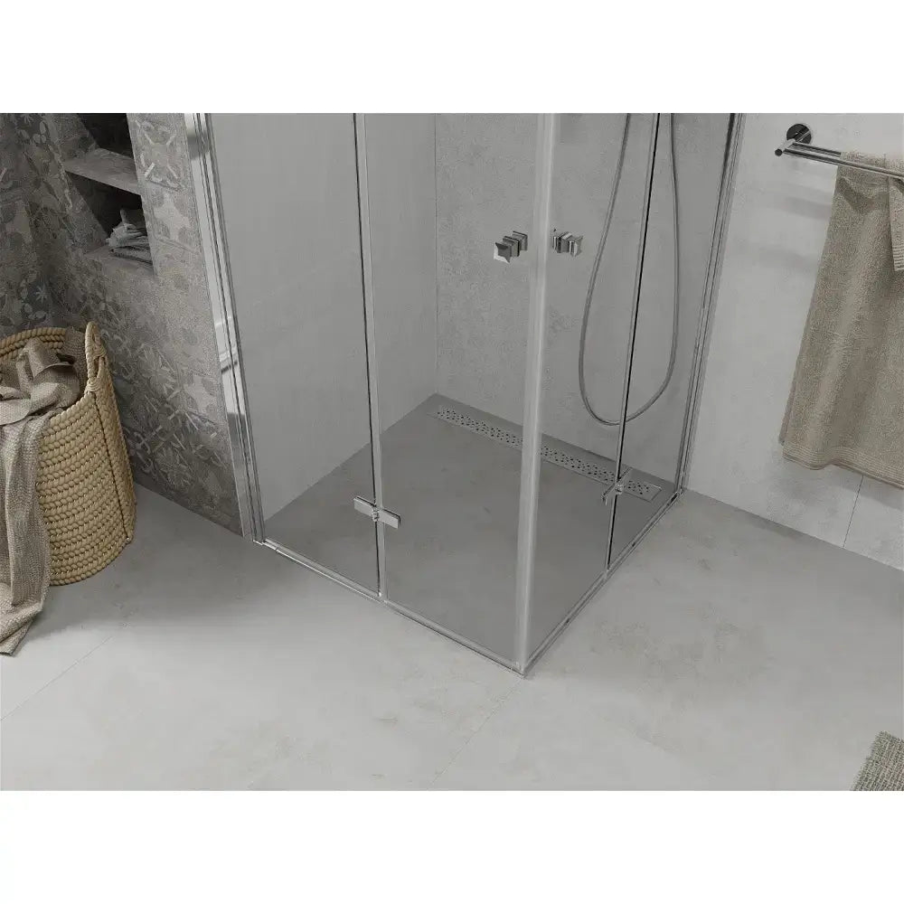 Dusjhjørne Sammenleggbar 90x90 Cm Krom Inngangsbredde (mm): 1159