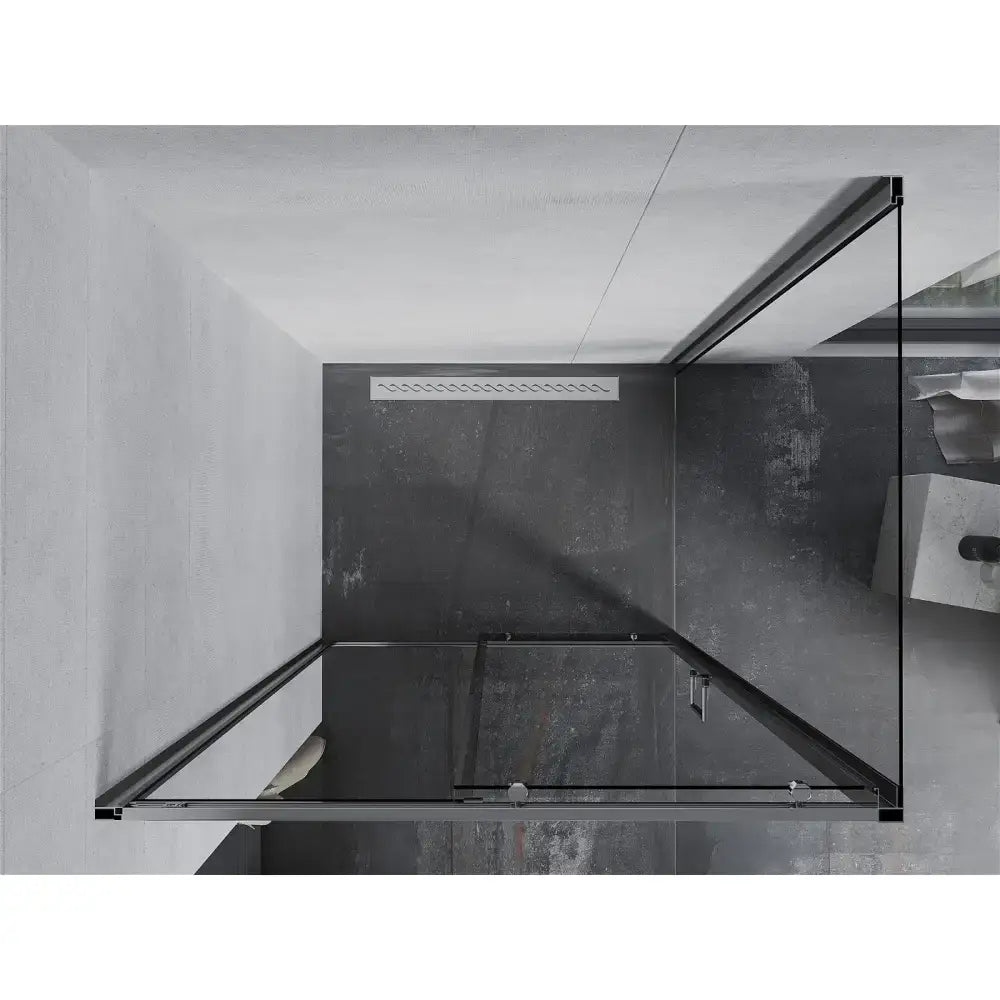 Dusjhjørne Skyvedør 110x90 Cm Transparent Krom