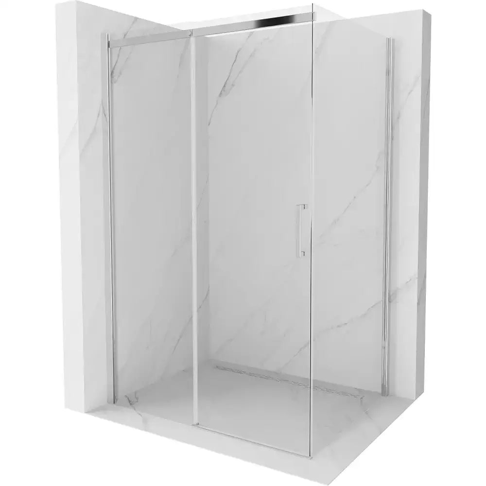 Dusjhjørne Skyvedør 120x100 Cm Krom