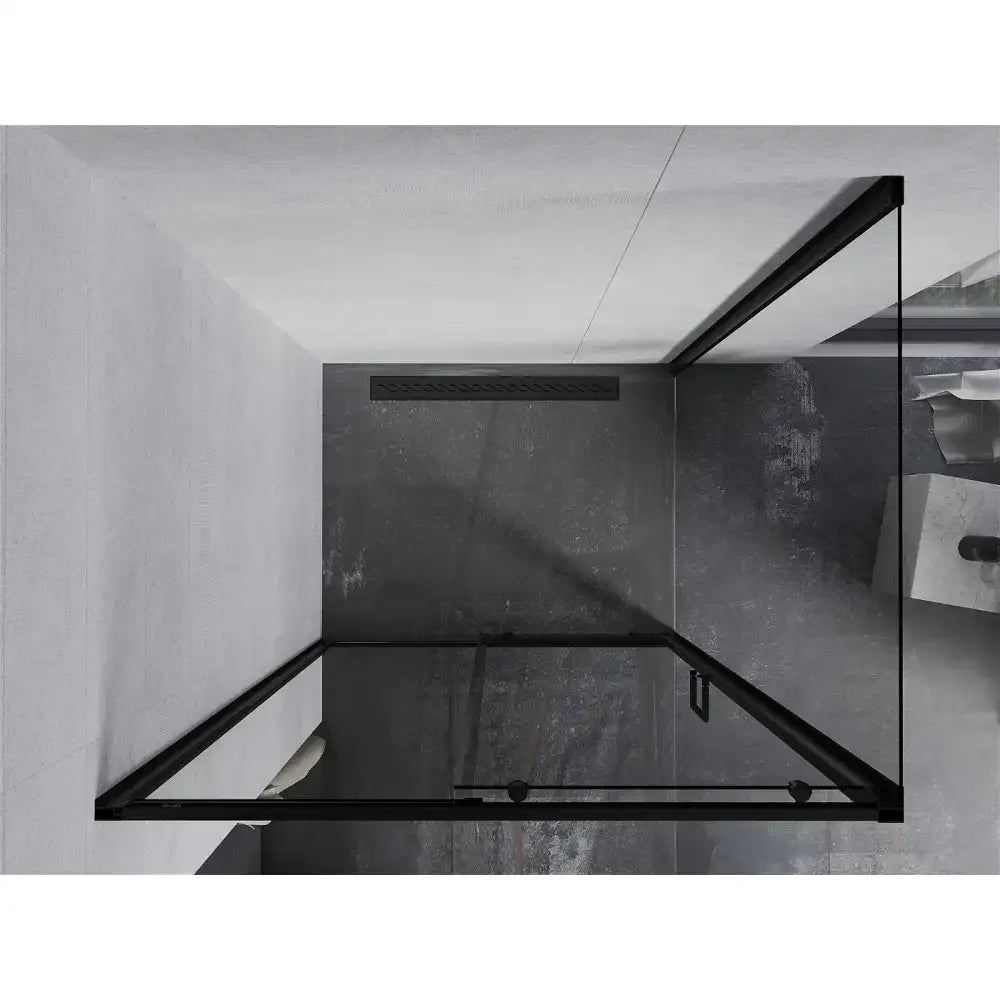 Dusjhjørne Skyvedør 90x100 Cm Svart