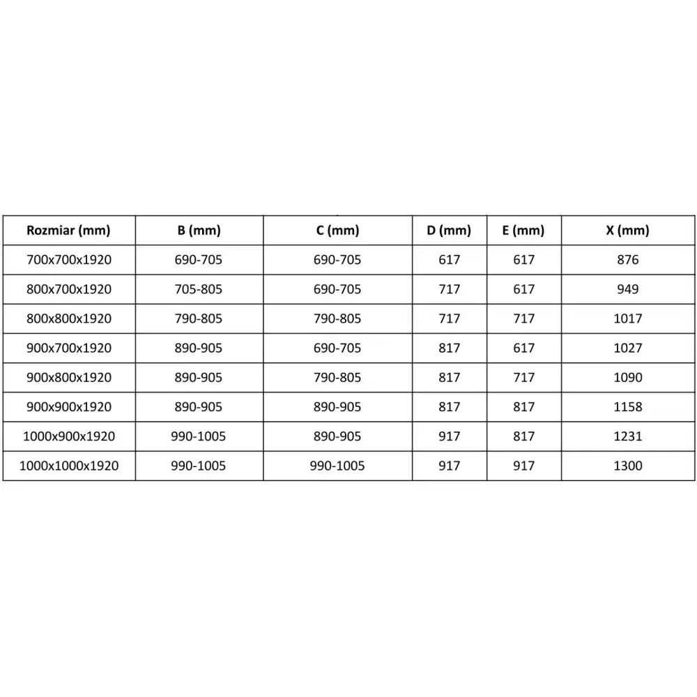 Dusjhjørne Svingbar 100x90 Cm Krom