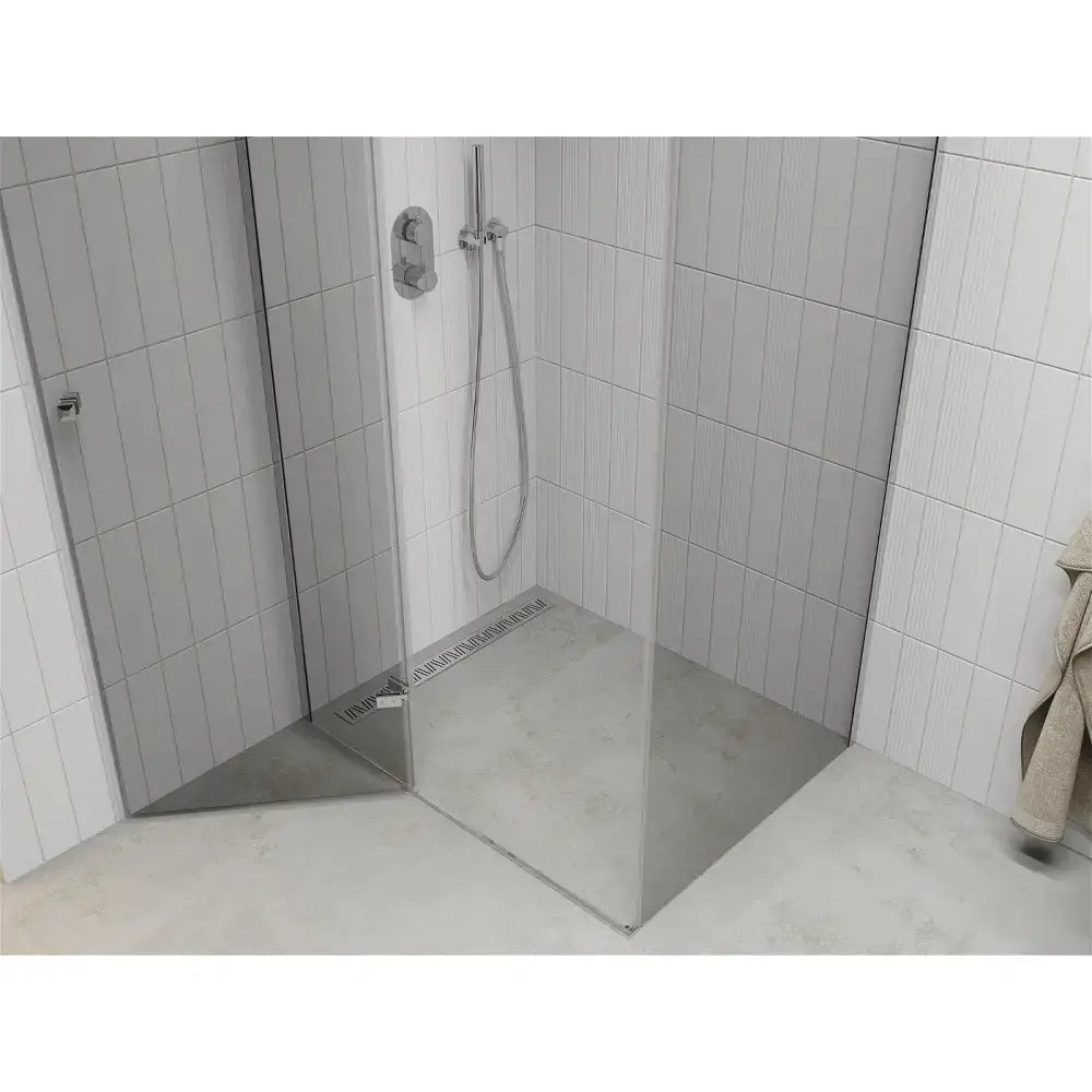 Dusjhjørne Svingbar 120x80 Cm Krom Inngangsbredde (mm): 702