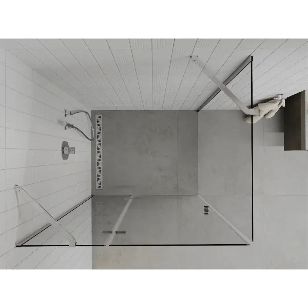 Dusjhjørne Svingbar 70x110 Cm Krom
