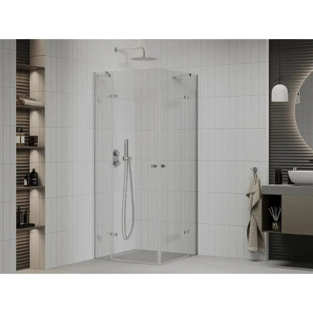 Dusjhjørne Svingbar 80x80 Cm Krom