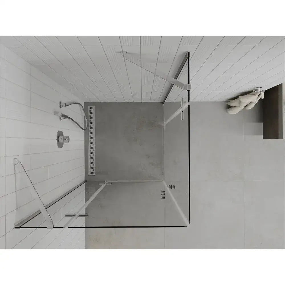Dusjhjørne Svingbar 80x80 Cm Krom