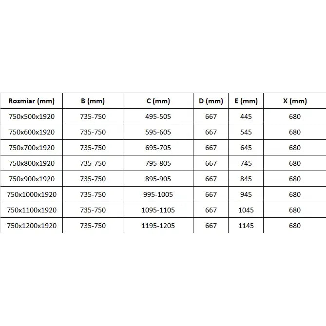 Dusjhjørne Vippe 75x80 Cm Krom