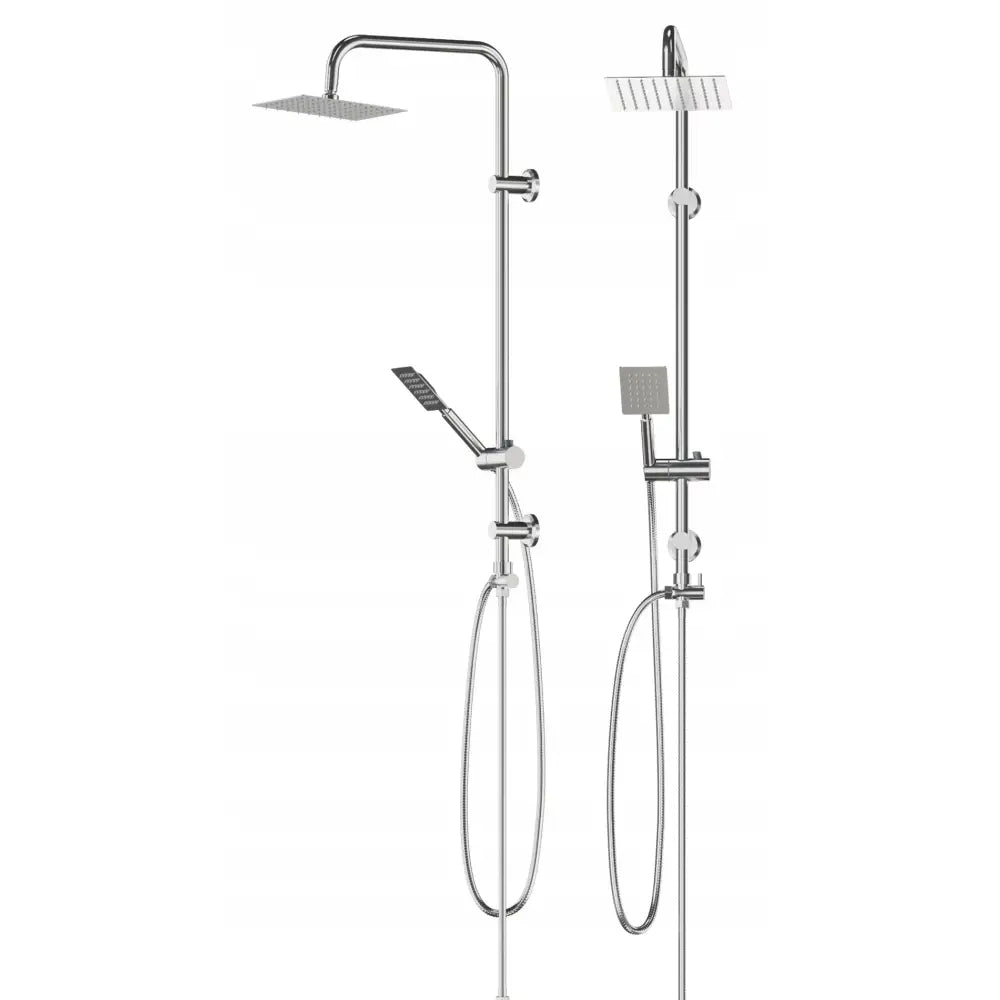Dusjsett med Regndusj Håndholdt Dusjhode for Baderom Krom Toba