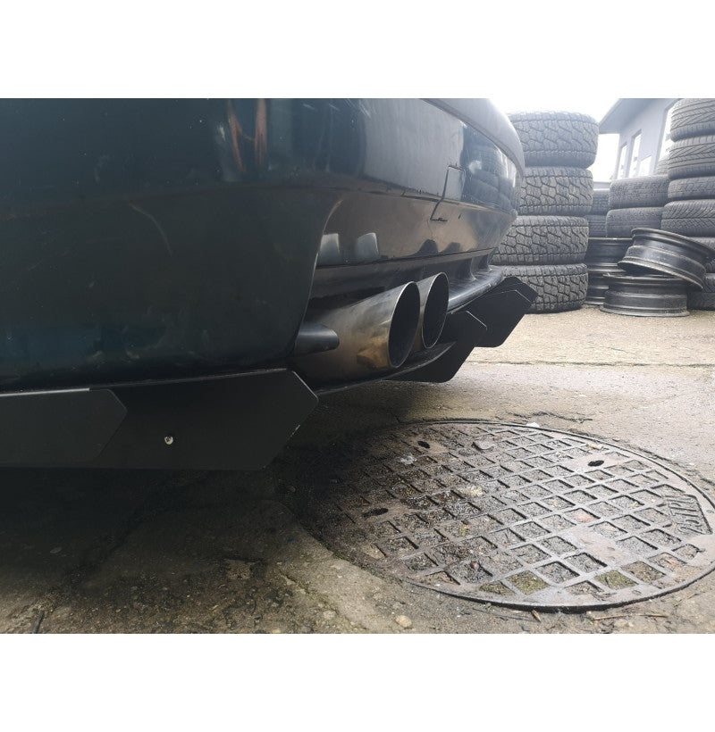 Justerbar aluminiums bakdiffuser for BMW E36 sedan coupé og touring