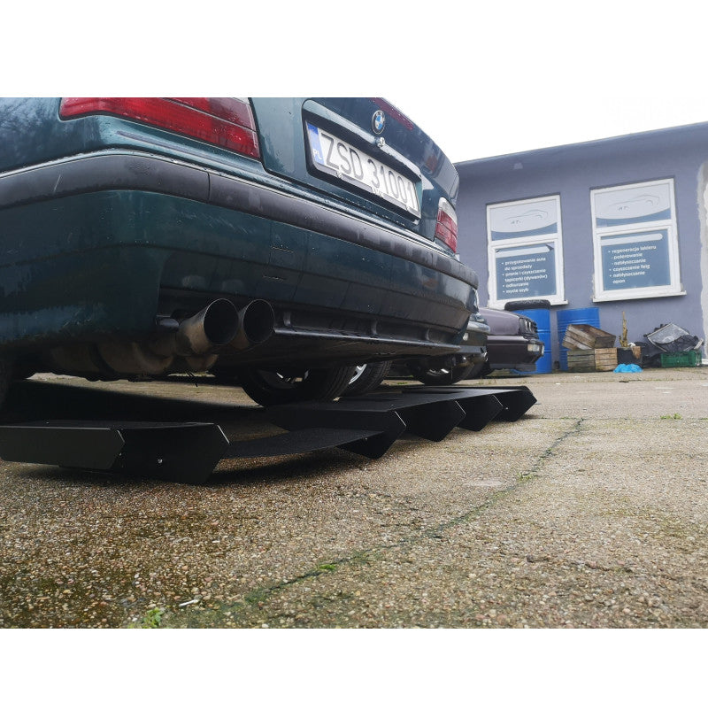 Diffuser BMW E36 touring M-pakke, alle deler før montering