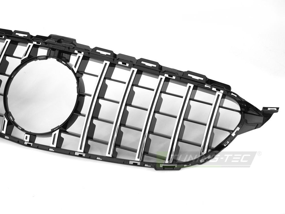 Grill Mercedes C-Klasse W205 14-21 sett fra siden, struktur synlig.