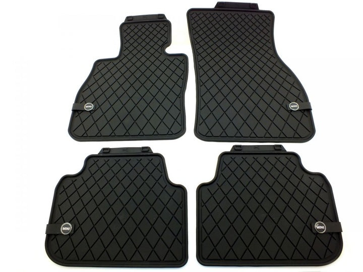 BMW OEM TPE gummimatter til Mini Clubman II (F54) 2015–2024 – allværssett med 4 matter, titanium svart