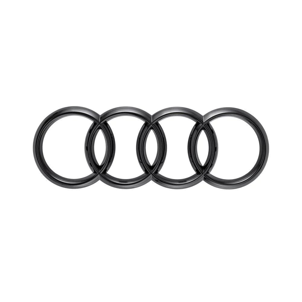 Emblem Audi Black Glossy Bakluke Genuine - sett bakfra