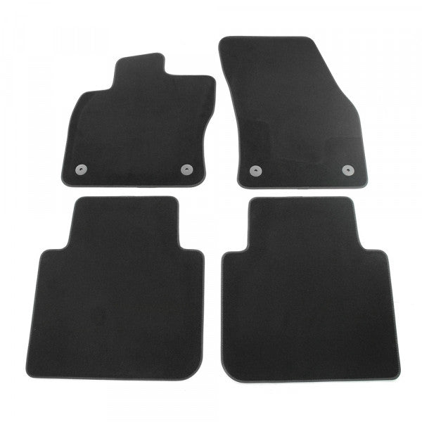 VAG OEM stoffmatter til Seat Tarraco – stoff i svart satin