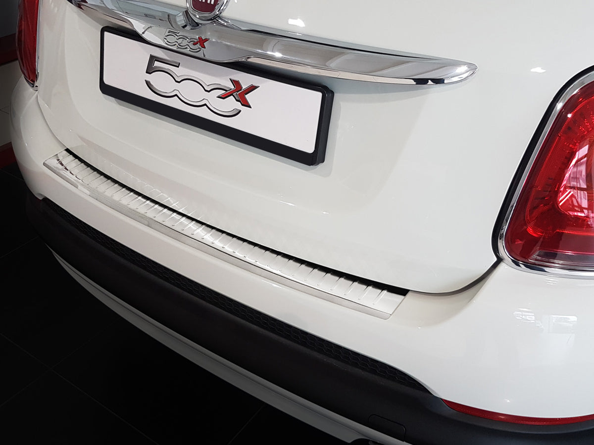Bakfangerbeskytter Fiat 500X (2014-2018) – Rustfritt stål - detaljer