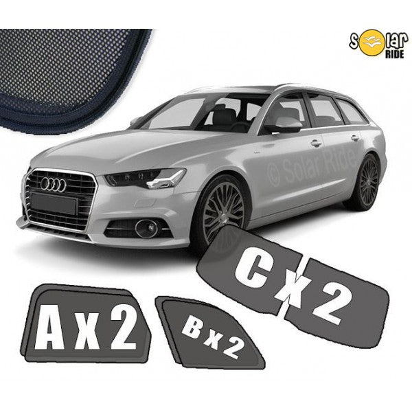 Sr solskjerm i akryl til Audi A6 C7 Avant for bedre ventilasjon og regnbeskyttelse