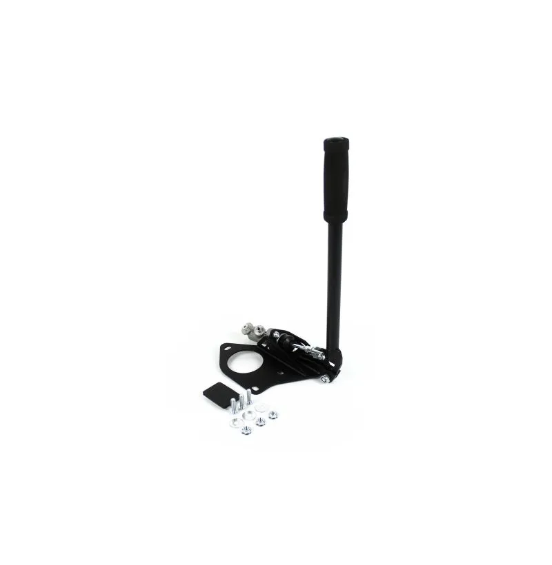 Swagier Add-On hydraulisk håndbrekk montert i midttunnelen på BMW 5-serie E39