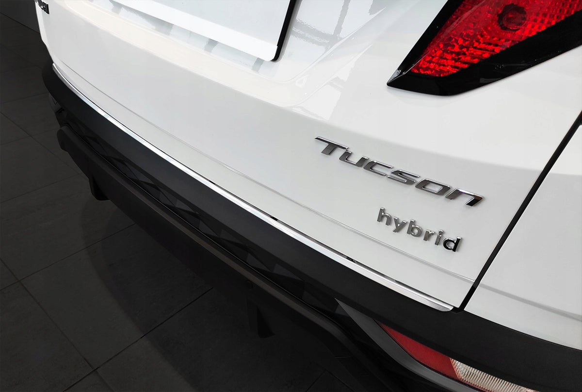 Bakfangerbeskytter Hyundai Tucson IV / Silver Edition (2020-) – Rustfritt stål - nærbilde