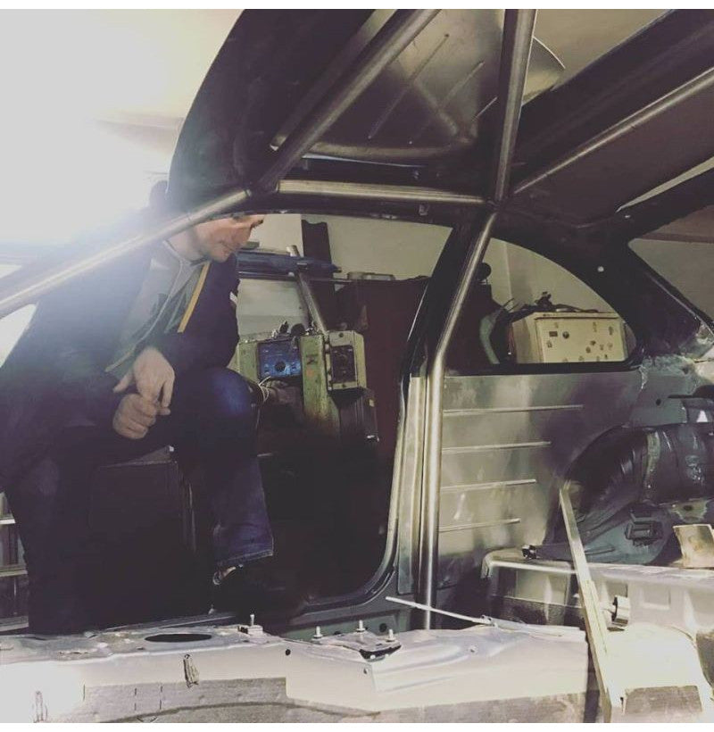 BMW E46 Coupe bakre dørpaneler i 1 mm aluminium for drift og motorsport