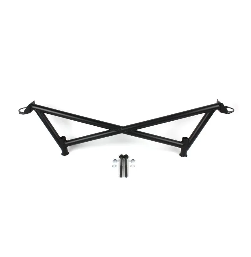 4-punkts X-Brace avstiver bak for BMW E46 i pulverlakkert sort