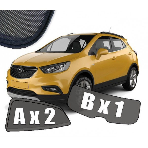 Sr solskjerm i akryl til Opel Mokka A / Mokka X, vindavviser og regnbeskyttelse