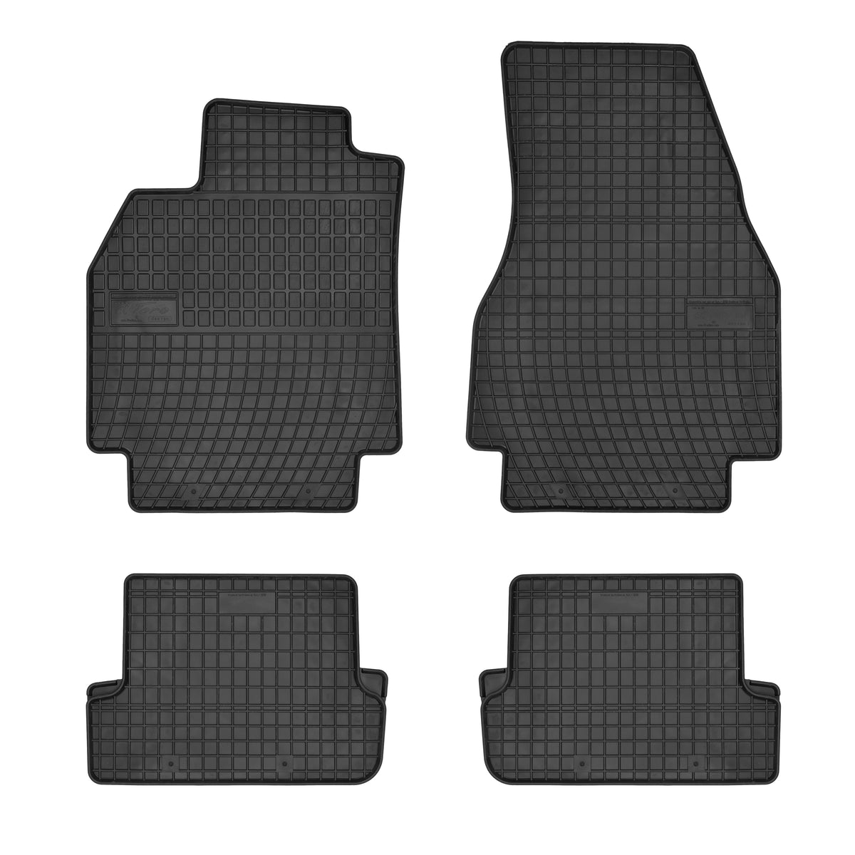 Frogum gummimatter til Renault Megane II 2002-2006 – svart, sidekant 1 cm, sett à 4 stk