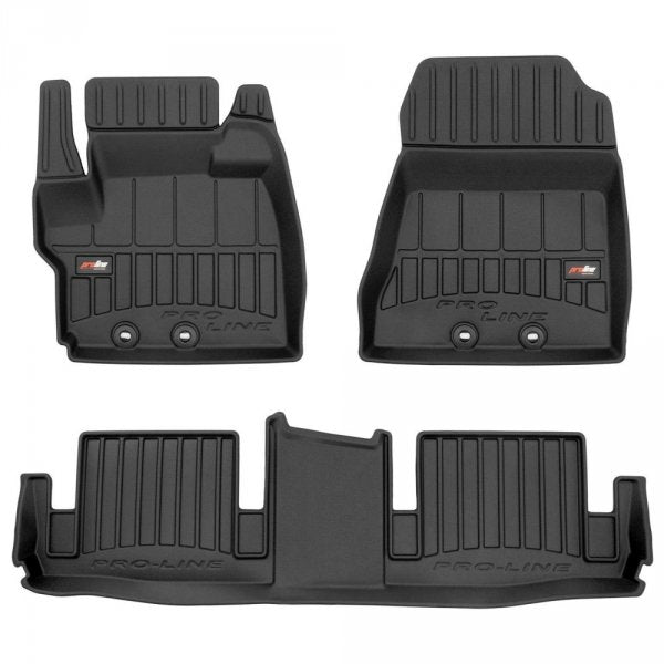 Frogum 3D Premium gulvmatter i TPE til Toyota IQ hatchback 2008-2016 – svart, vanntett, 60 mm sidekant