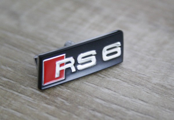 Emblem/logo til Audi RS6 (C7 4G) > Soul / Red i ABS-materiale med perfekt passform og enkel montering på ratt