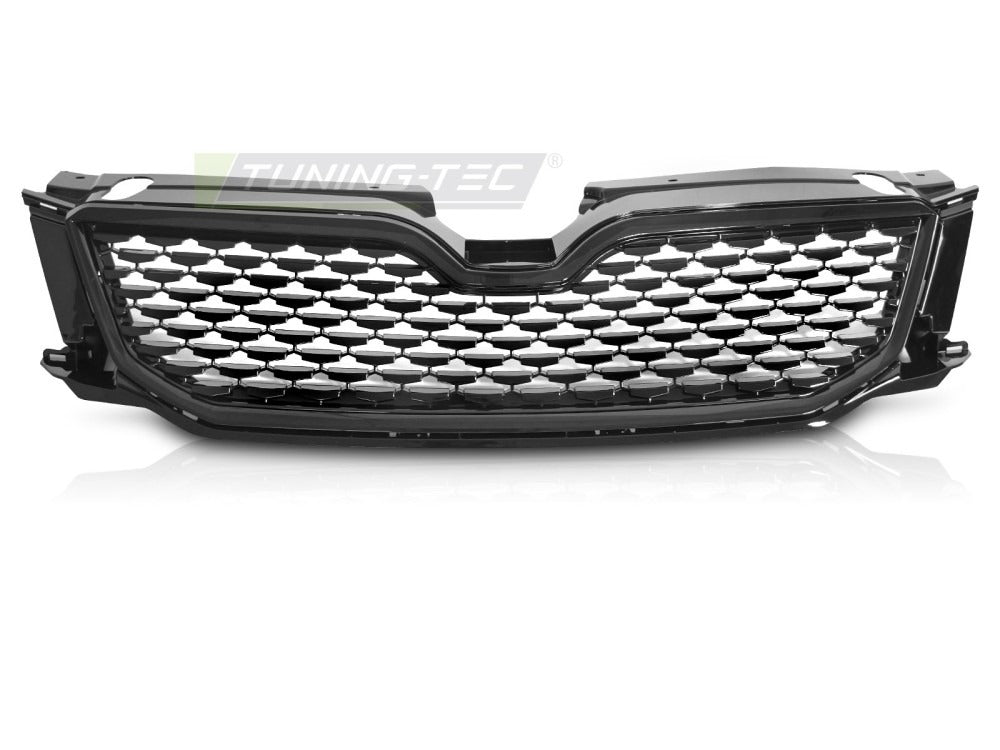 Detaljbilde av grill Skoda Octavia III 12-16 med detaljer.