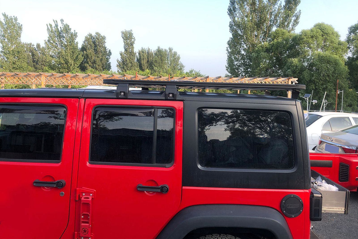 Takstativ Plattform Jeep Wrangler JK Ventshield (2006-2018) - sett forfra