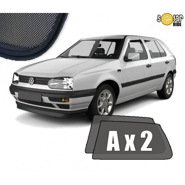 Sr solskjerm i akryl til Vw Golf (5-DØRS) III med røykfarget finish og enkel montering