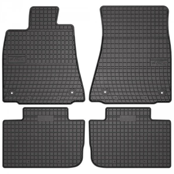 Frogum gummimatter til Lexus IS III Sedan (2013-2020) – svart-anthracite, 1 cm sidekant, sett med 4 stk.