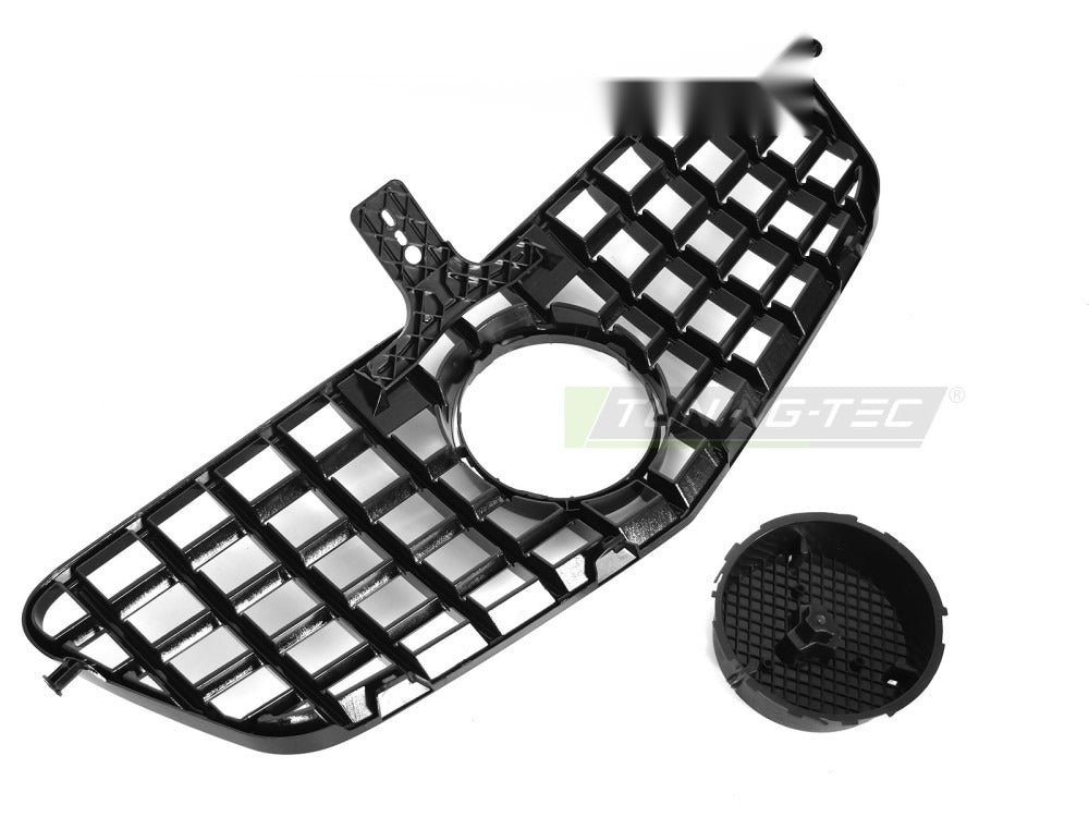 Grill Mercedes E-Klasse W212/S212 09-13 sort/krom med festedetaljer.