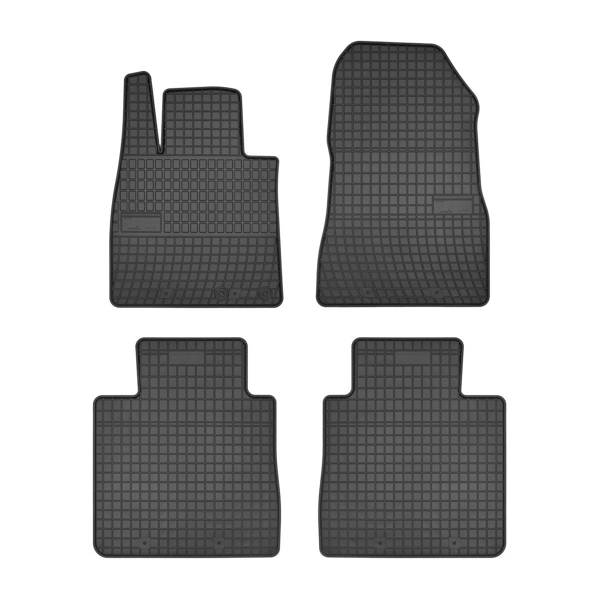 Frogum gummimatter til Nissan Note II (2013–) – svart-anthracite, 4-delt sett med 1 cm sidekant