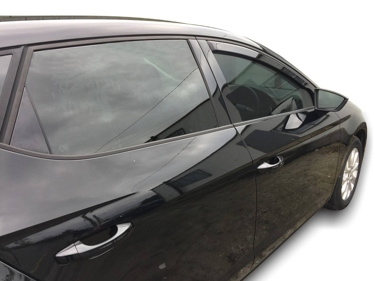 Heko vindavviser til Seat LEON III 3-dørs 2013→ sett 2 stk. – sort transparent