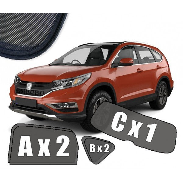 Sr solskjerm i akryl til Honda CRV CR- IV, roykfarget vindavviser for bedre ventilasjon og regnbeskyttelse