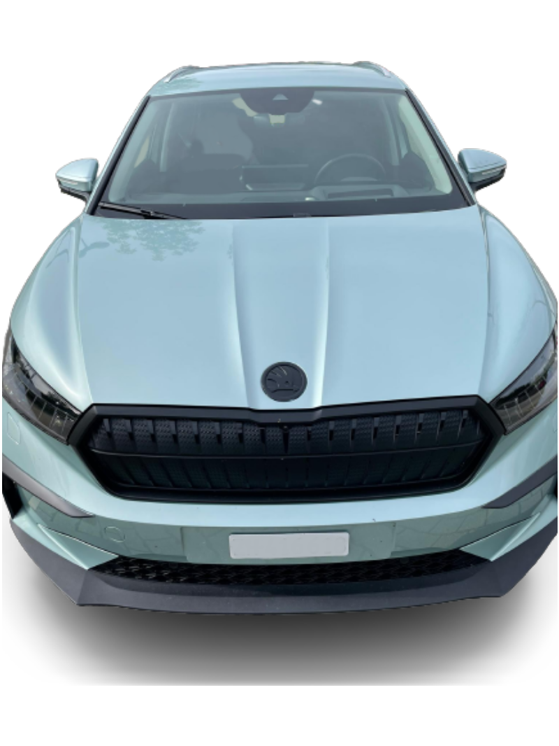 Emblem Skoda Enyaq > Monte Carlo Matt Black Panser - sett forfra