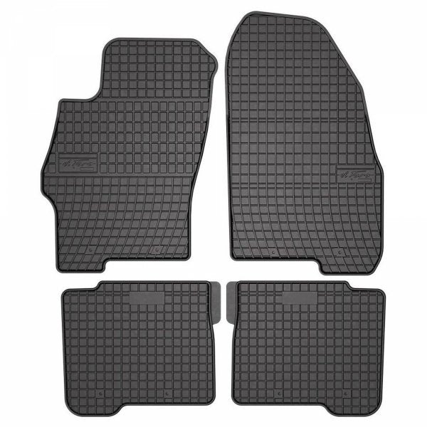 Frogum gummimatter til Fiat Linea Sedan (2007-2015) – svart, 4 stk., TÜV-godkjent, 1 cm sidekant