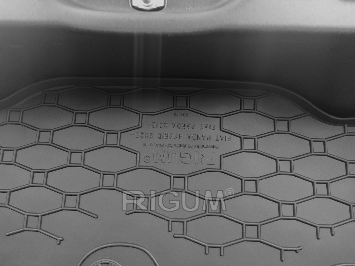 Bagasjeromsmatte Fiat Panda III (2011-2023) – Luktfrie Gummi - detaljer