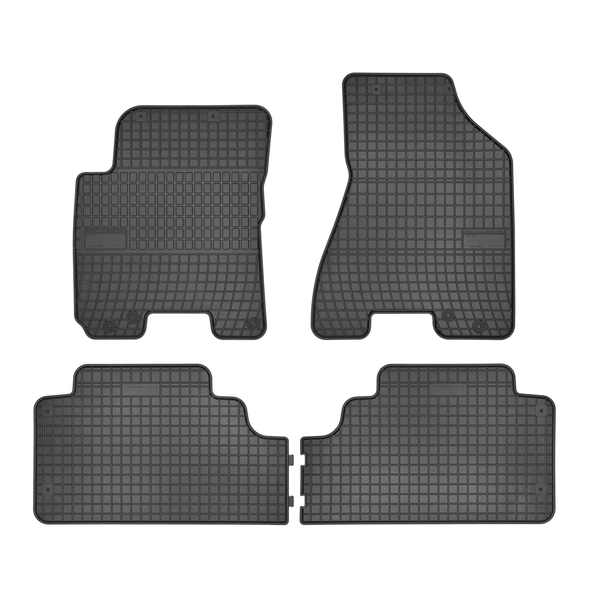 Frogum gummimatter til Hyundai Tucson I (2004-2009) – svart, vanntette, sett med 4 matter