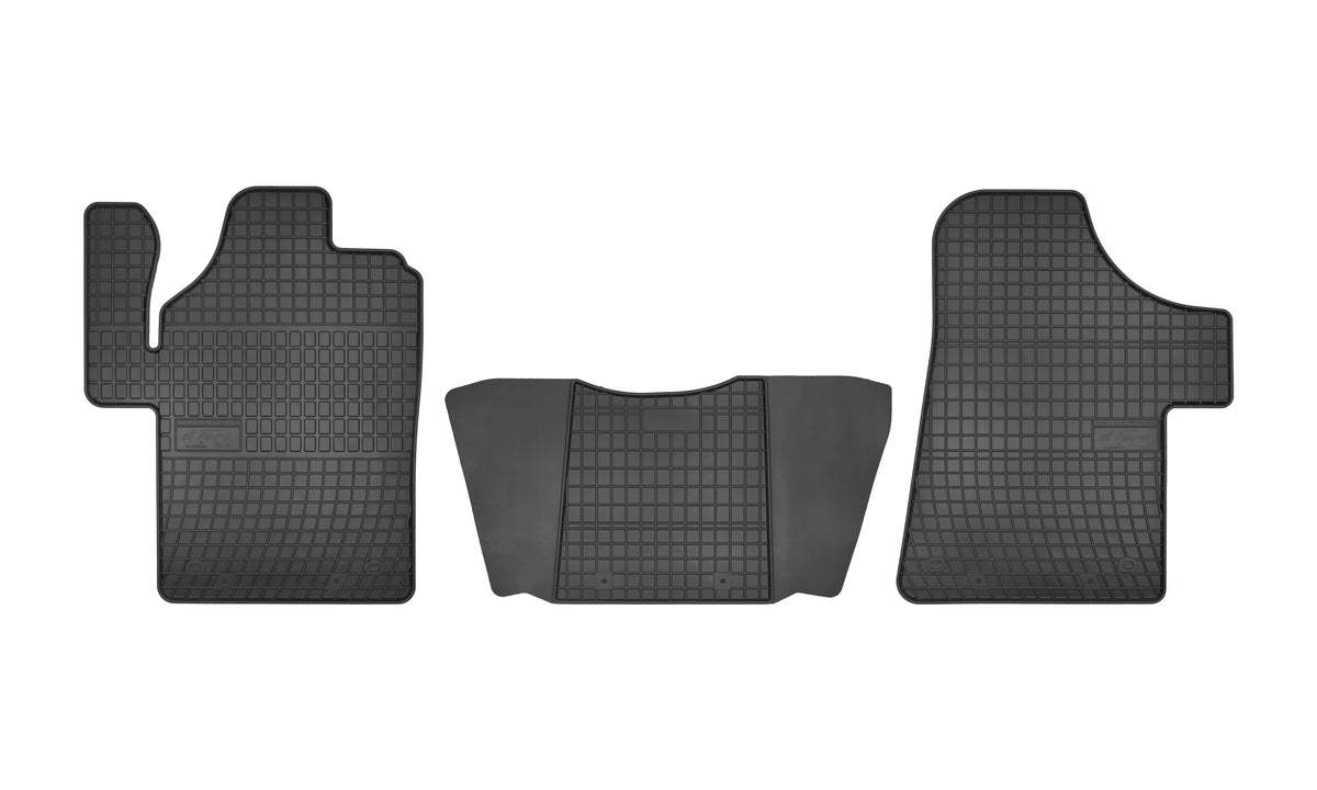 Frogum gummimatter til Mercedes Vito / Viano (W639) – svart-anthracite, 3-delt sett med 1 cm sidekant
