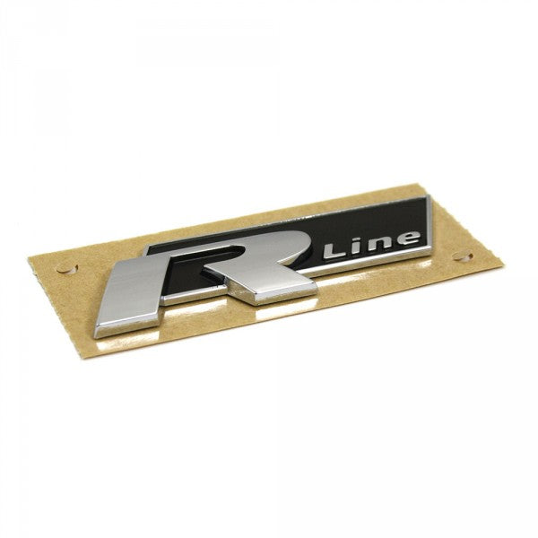 Emblem Vw R Line Chrome / Black - sett forfra