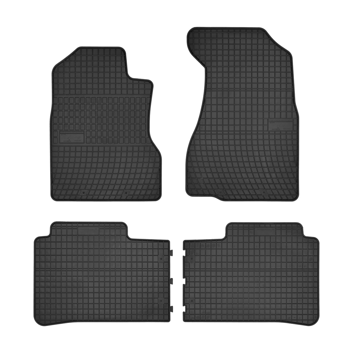 Frogum gummimatter til Honda CRV II (2002–2006) – svart, 4 stk. sett med 1 cm sidekant