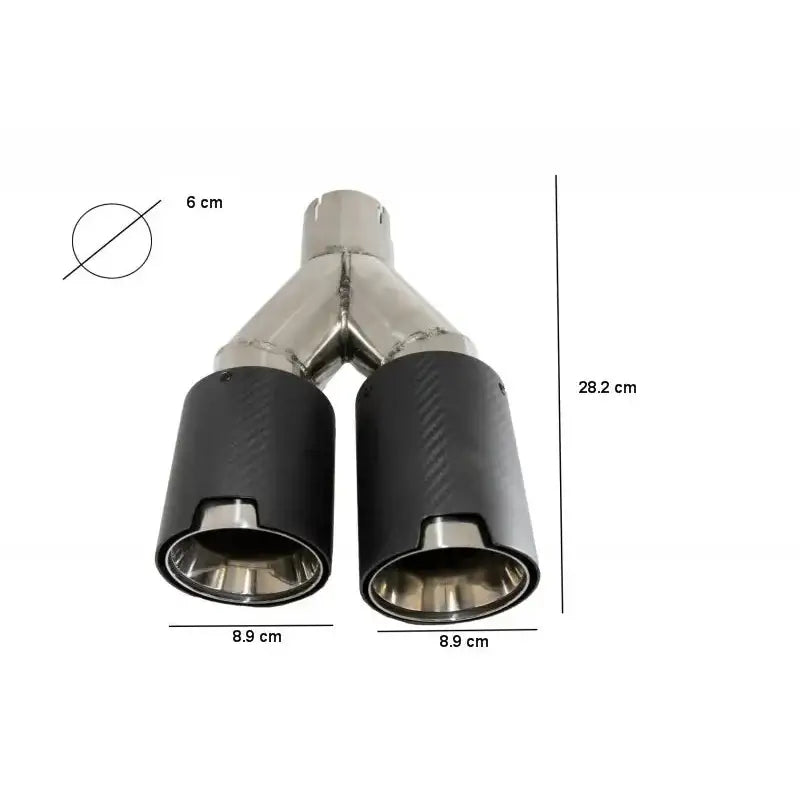 Eksos Matt Finish Innløp 6cm/2.36inch Bmw 1 Serie (e81) 04-07 3d