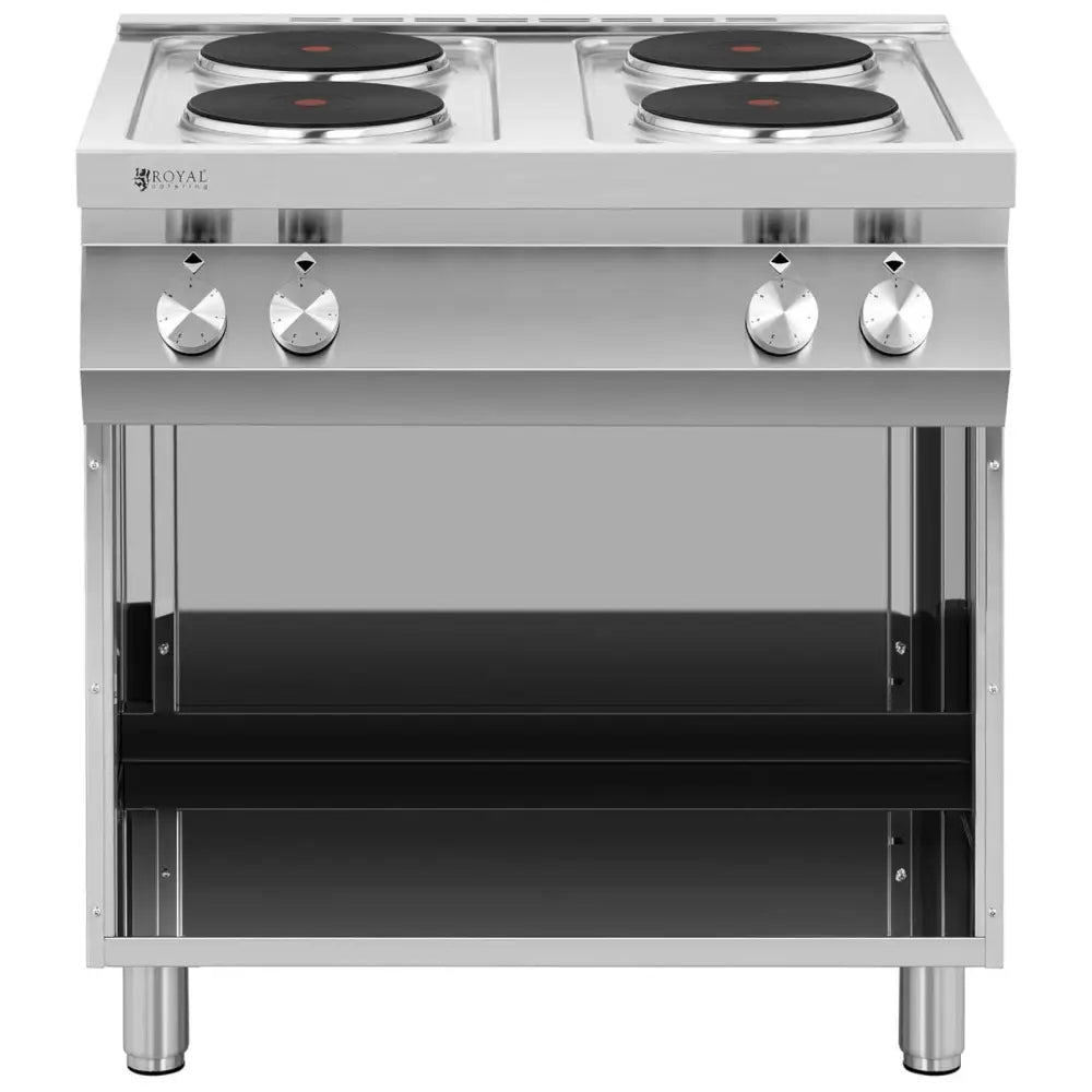 Electric 4-plates Cooker With Open Base 4 x 2600 w 400 v Italy