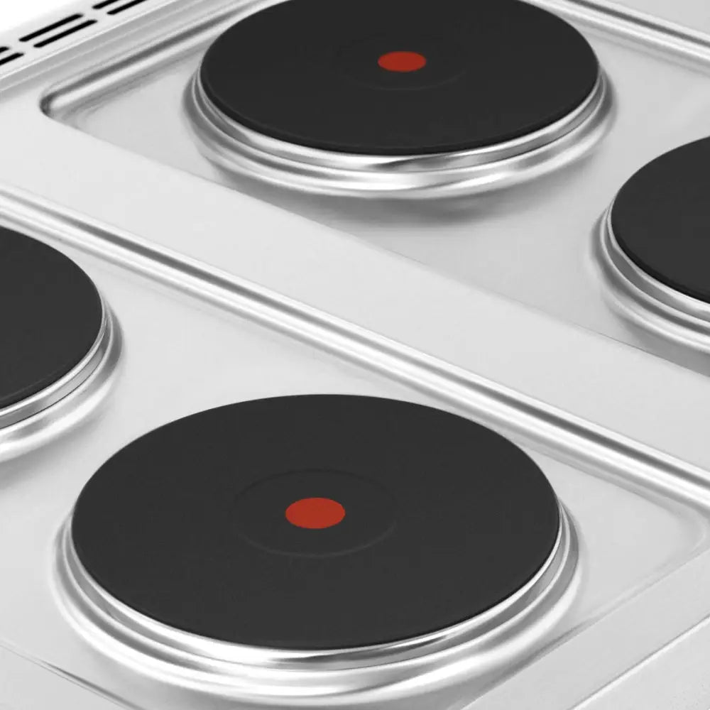 Electric 4-plates Cooker With Open Base 4 x 2600 w 400 v Italy